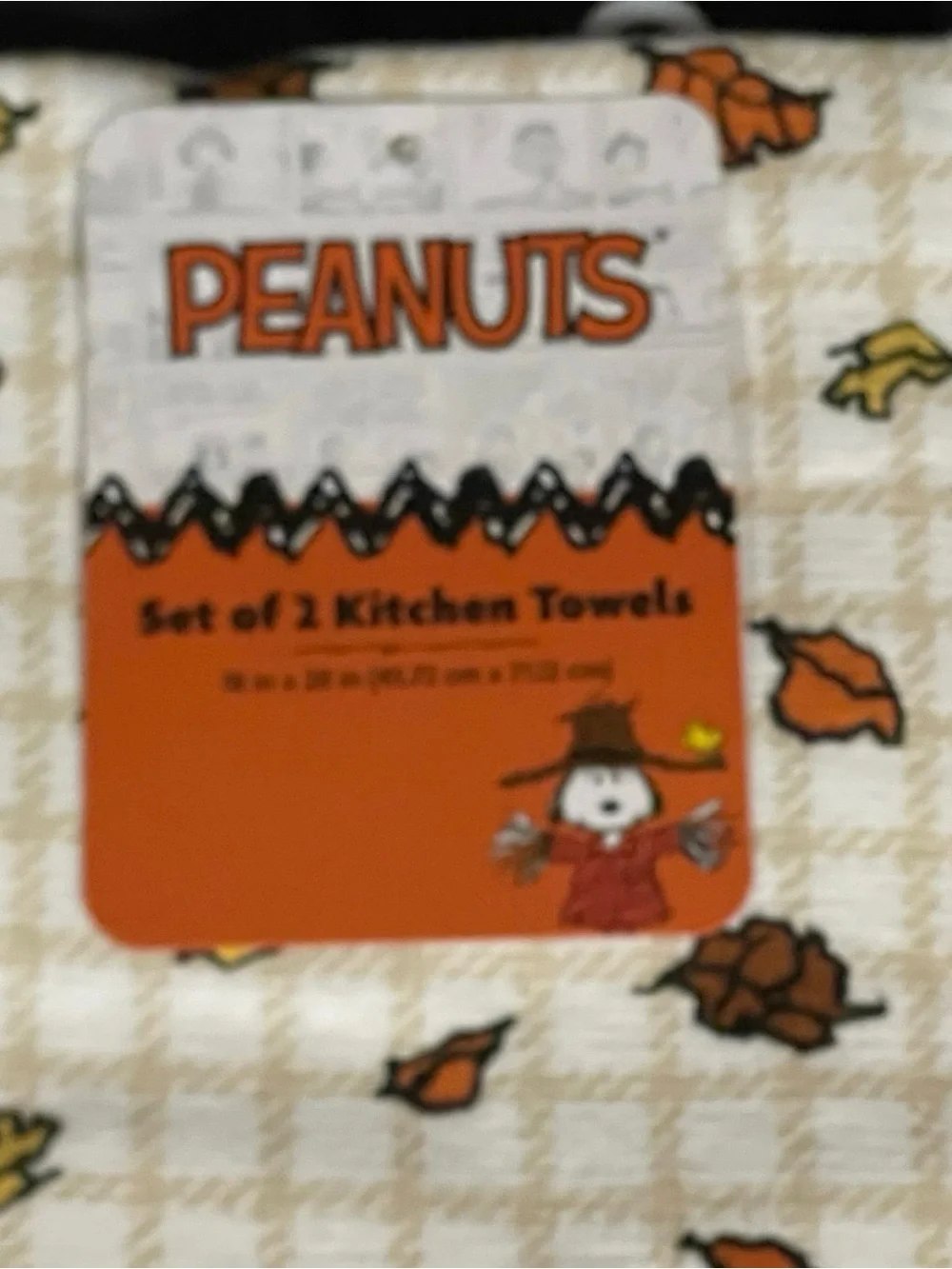 Peanuts Football Kitchen Towels, Set of 2 BOOT!